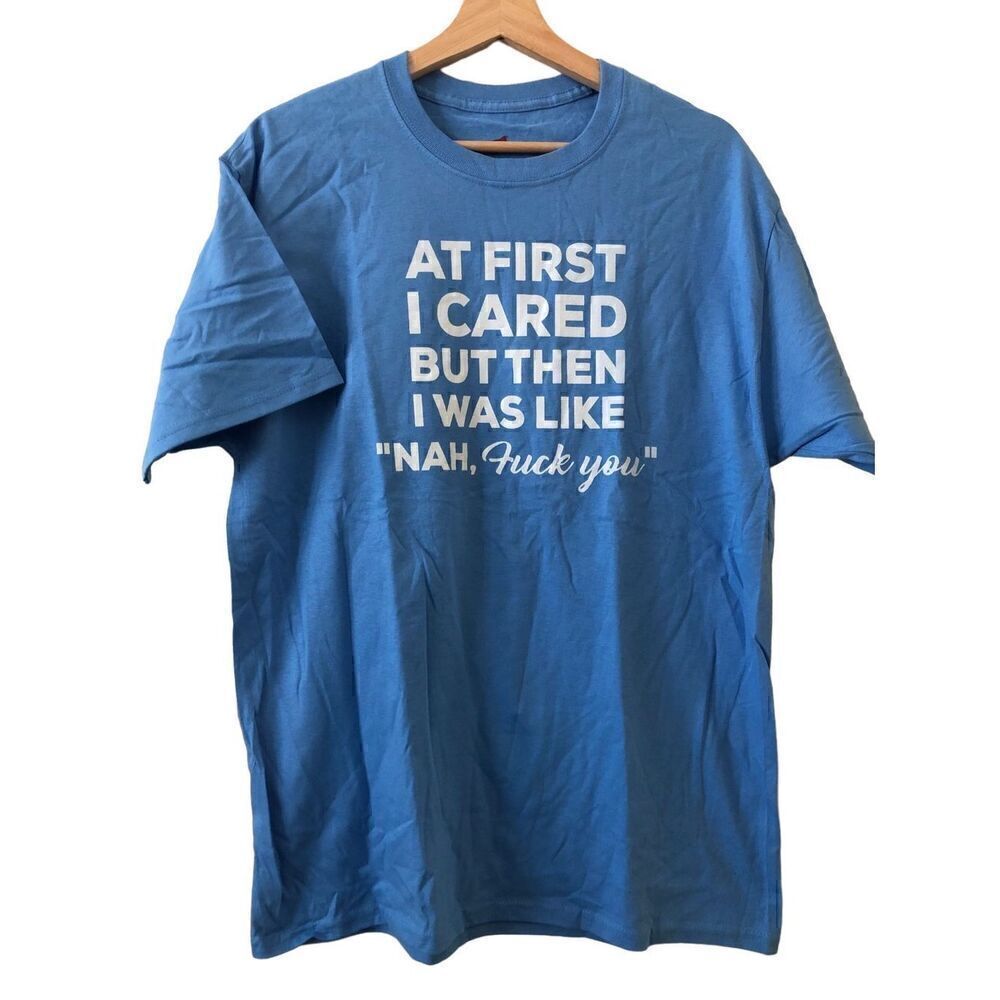 First I Cared T-shirt Men’s Size Large